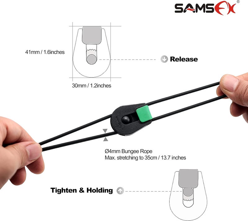 SAMSFX Fishing Rods Belt Stretchy Wrap Pole Straps Elastic Cable Ties for Casting, Spinning & Fly Rods - Image 2